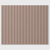 Bruine & Lichtbruine Strepen Cadeaupapier (Vlak)