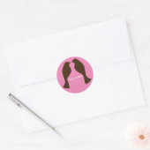 Bruine Liefdesvogels - Sticker (Envelop)
