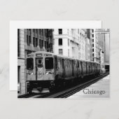 Bruine lijn briefkaart (Voorkant / Achterkant)