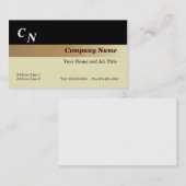 Bruine lineaire gradiënt visitekaartje (Voorkant / Achterkant)