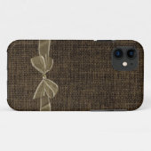 bruine linnen met boeg Case-Mate iPhone case (Achterkant (horizontaal))