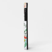Bruine luiaard Zittend in bladbloemige achtergrond Case-Mate iPhone Case (Achterkant/links)