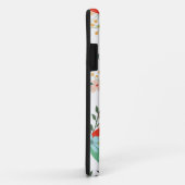 Bruine luiaard Zittend in bladbloemige achtergrond Case-Mate iPhone Case (Achterkant/rechts)
