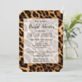 Bruine Luipaard Dierenprint Kaart (Staand voorkant)