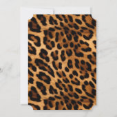 Bruine Luipaard Dierprint Kaart (Achterkant)