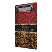 Bruine luipaard mini klembord (Angled2)