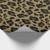 Bruine luipaard patroon Dierlijke print Cadeaupapier (Hoek)
