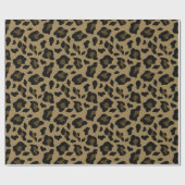 Bruine luipaard patroon Dierlijke print Cadeaupapier (Vlak)