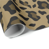 Bruine luipaard patroon Dierlijke print Cadeaupapier (Rol Hoek)