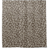 Bruine luipaardprint douchegordijn (Voorkant)