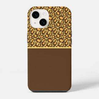 Bruine Luipaardprint Hoestelcase iPhone 14 Hoesje