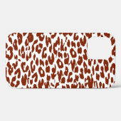 Bruine Luipaardprint Huid Case-Mate iPhone Case (Achterkant (horizontaal))