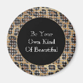 bruine luipaardvonk magneet (Voorkant)