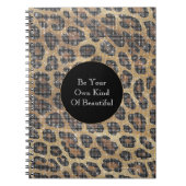 bruine luipaardvonk notitieboek (Voorkant)