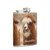 Bruine maatkolf van Alpaca Heupfles (Rechts)