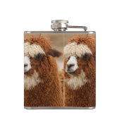 Bruine maatkolf van Alpaca Heupfles (Achterkant)
