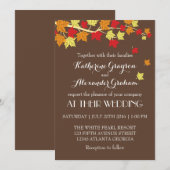  bruine maffia's die uitnodigen tot een huwelijk kaart (Voorkant / Achterkant)