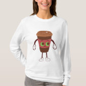 bruine Magic Travel Coffee T-shirt (Voorkant)