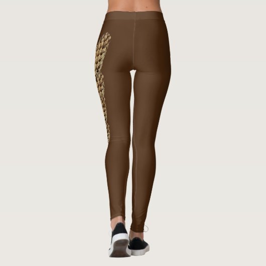 Bruine Maine State Pine Cone Leggings (Achterkant)