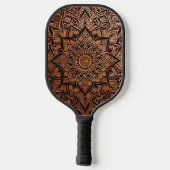 Bruine Mandala Pickleball Paddles (Achterkant)