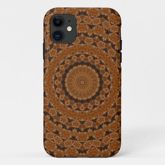 Bruine Mandala Wiel... Case-Mate iPhone Case (Achterkant)