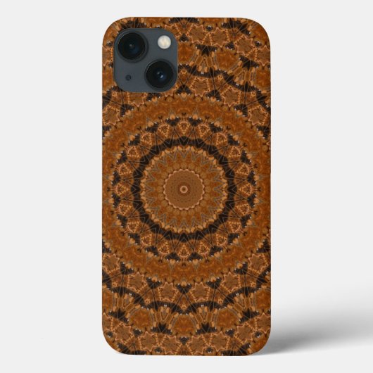 Bruine Mandala Wiel Case-Mate iPhone Case (Achterkant)