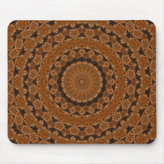 Bruine Mandala Wiel Muismat (Voorkant)