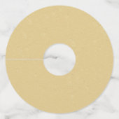 Bruine mannelijke herten hoofden grote gewei tan wijnglaslabel (Achterkant)