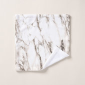 Bruine marmer bad handdoek (Wasdoekje)