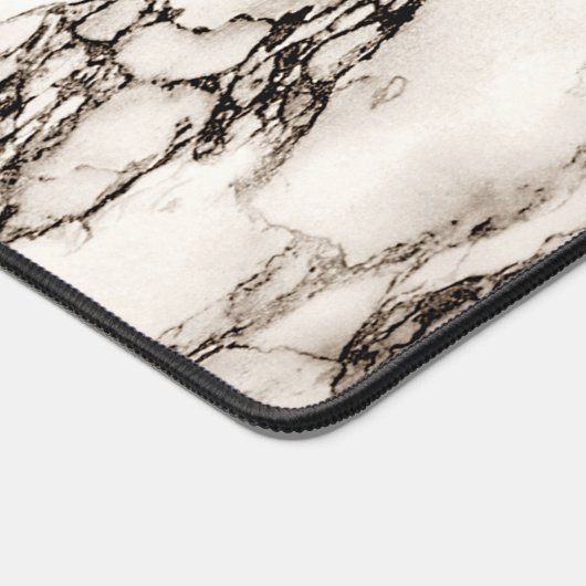 Bruine marmer bureaumat (Hoek)