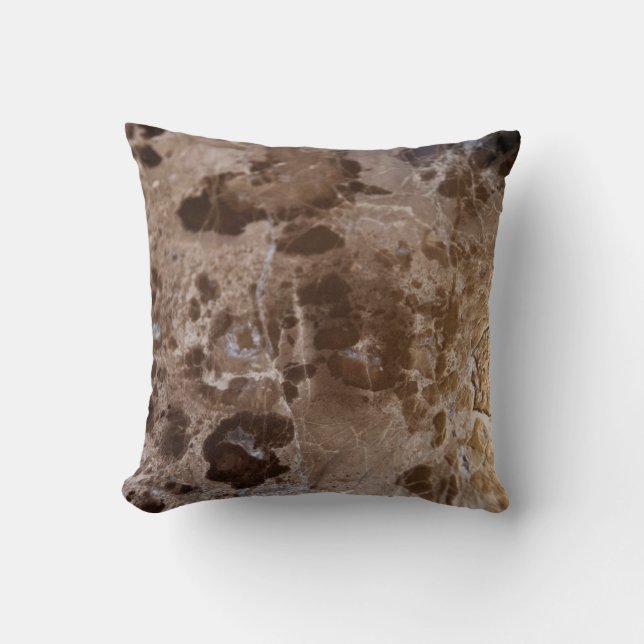 Bruine marmer Delicado #1 #muur #decor #art Kussen (Voorkant)