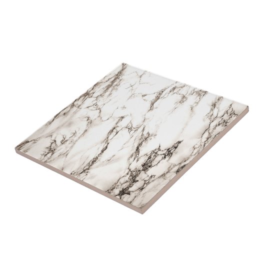 Bruine marmer tegeltje (Zijkant)