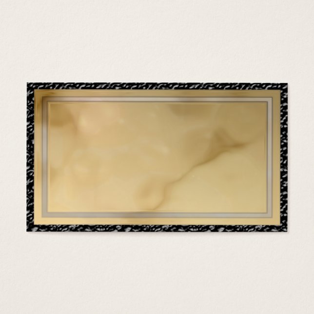 bruine marmer visitekaartjes (Voorkant)