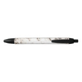 Bruine marmer zwarte inkt pen (Achterkant)