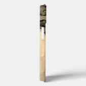 Bruine Marmeren Abstracte Gepersonaliseerde Script Case-Mate iPhone Case (Achterkant / Rechts)