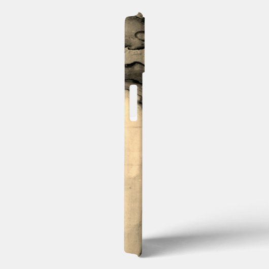 Bruine Marmeren Abstracte Gepersonaliseerde Script Case-Mate iPhone Case (Achterkant / Rechts)