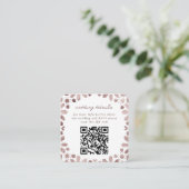 Bruine Marokkaanse Tegels QR Code Bruiloft Informatiekaartje (Staand voorkant)