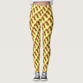 Bruine Matuka-wimpelvisserij, vliegende kunst Leggings (Voorkant)