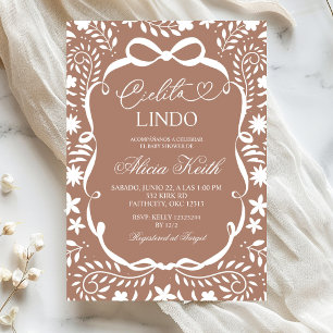 Bruine Mexicaanse Baby Shower Cielito Lindo  Kaart