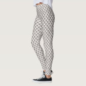 Bruine Mini Palm Tree Vrouwen Leggings (Links)