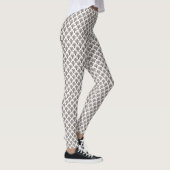 Bruine Mini Palm Tree Vrouwen Leggings (Rechts)