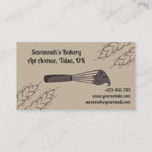 Bruine minimalistische baking whisk bakkerij