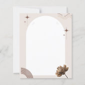 Bruine minimalistische Boho Notities Blank (Voorkant)