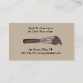 Bruine minimalistische cupcakes bakkerijkorting klantenkaartje (Achterkant)