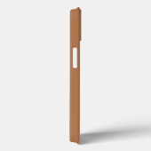 Bruine Minimalistische Script Naam Gepersonaliseer Case-Mate iPhone Case (Achterkant / Rechts)