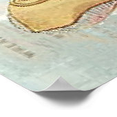 bruine mint groene franse dessert - zoete chocolad poster (Hoek)