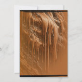 Bruine modder foto moderne verjaardag kaart (Achterkant)