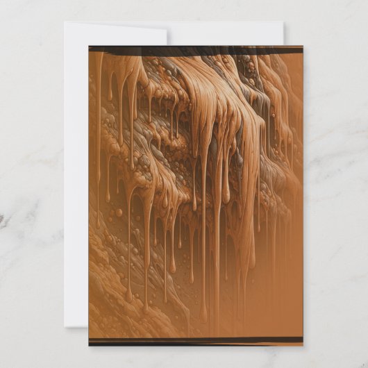 Bruine modder foto moderne verjaardag kaart (Achterkant)