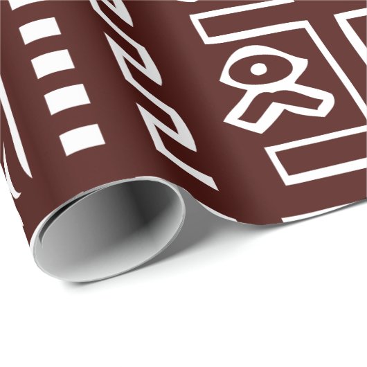 Bruine modderkleding Patroon Cadeaupapier (Rol Hoek)