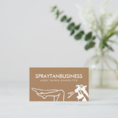 Bruine Moderne Body Tan Spray Visitekaartje (Staand voorkant)